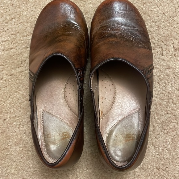 Womens Dansko Brown Leather Clogs. Size 38 - Picture 5 of 8